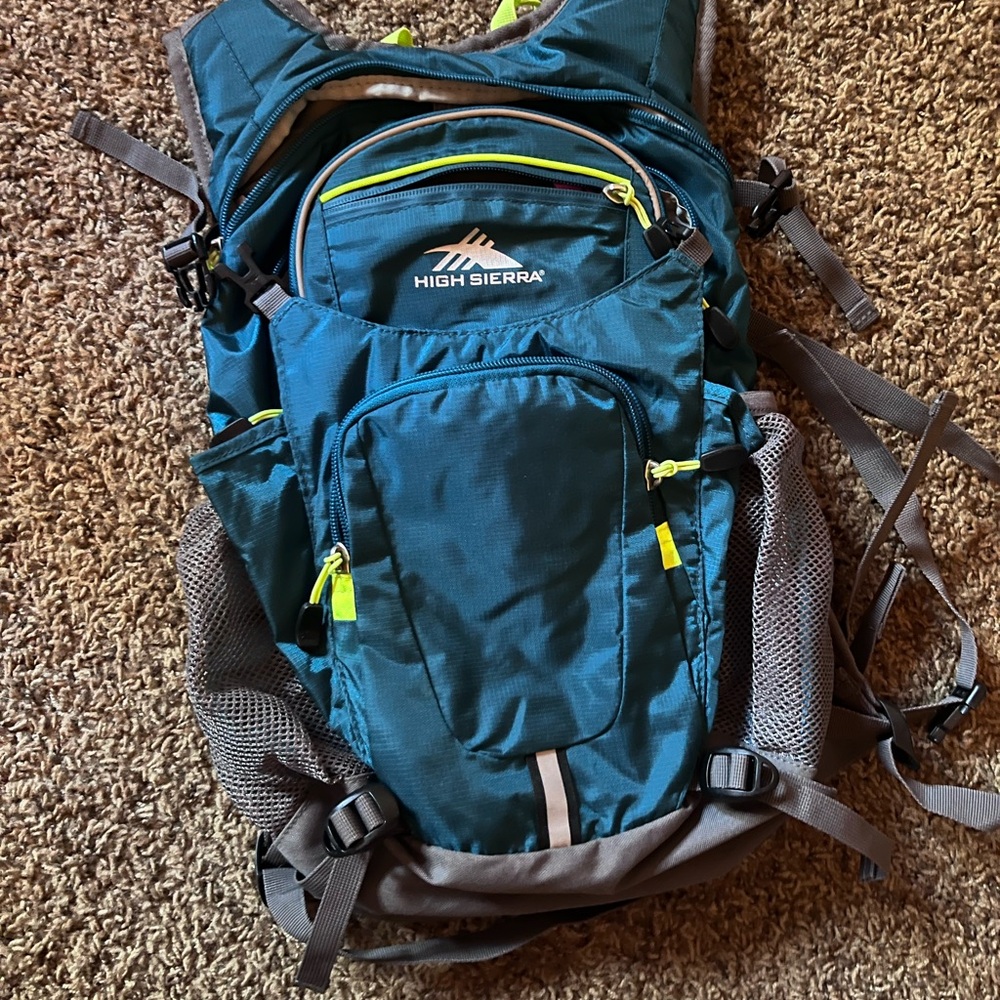 High Sierra Teal and Gray Backpack
